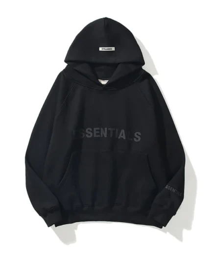 Black Essentials Hoodie